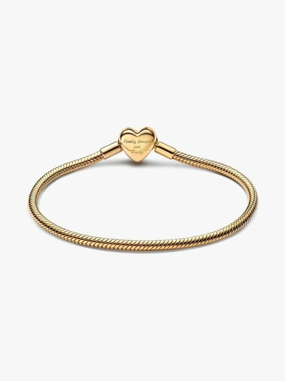 Pandora Sparkling Infinity Heart Clasp Snake Chain Bracelet